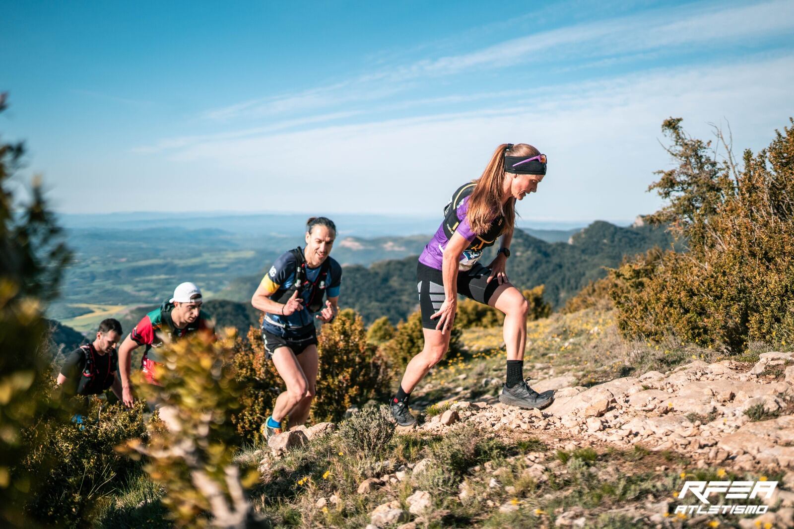 Mari Allés en un moment de la cursa.