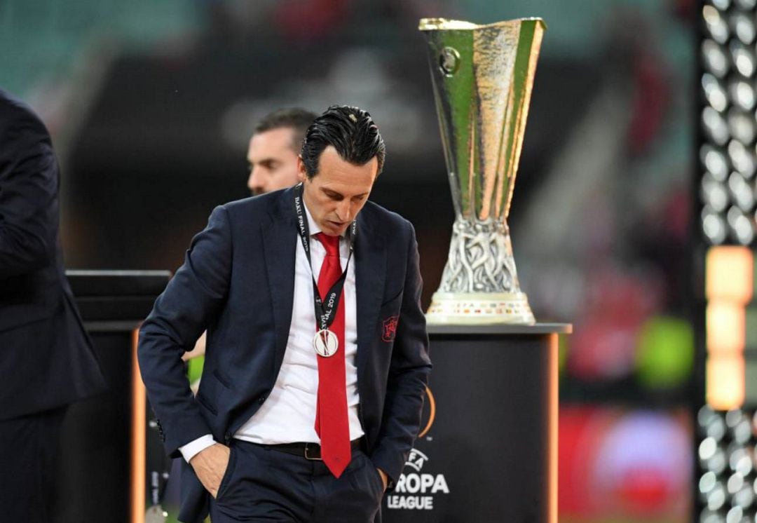 Emery despues de una final de la Europa League