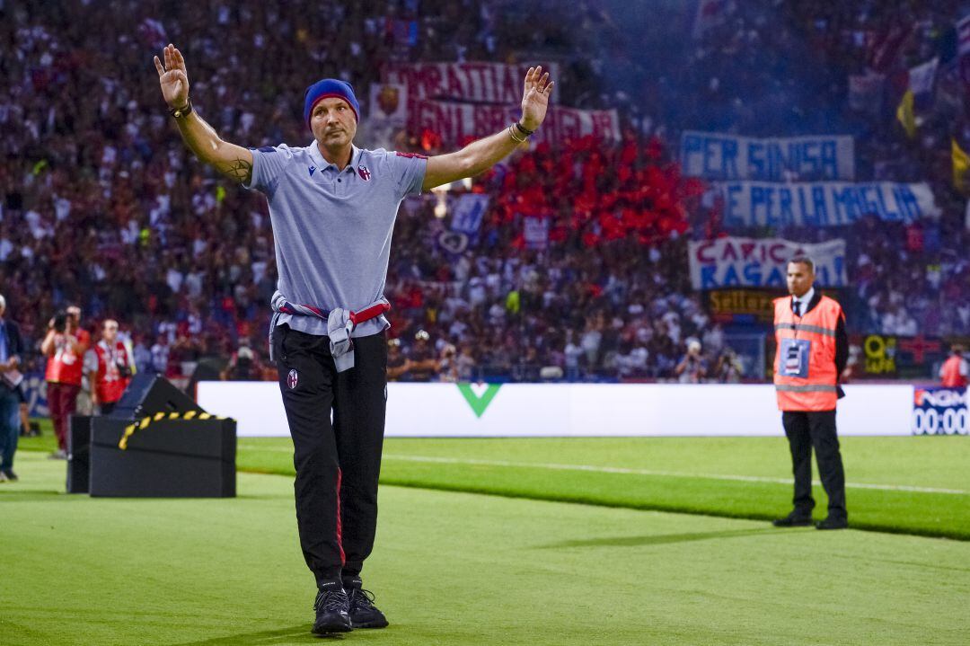 Sinisa Mihajlovic, en el campo del Bolonia