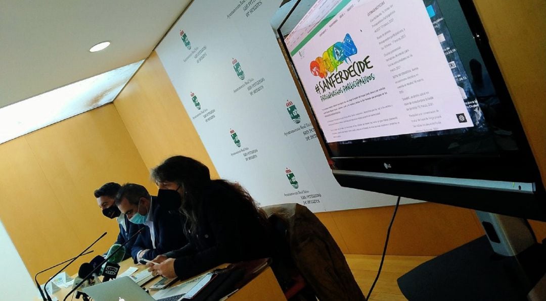 Rueda de prensa en la que se han presentado los nuevos proyectos de "Sanferdecide".
