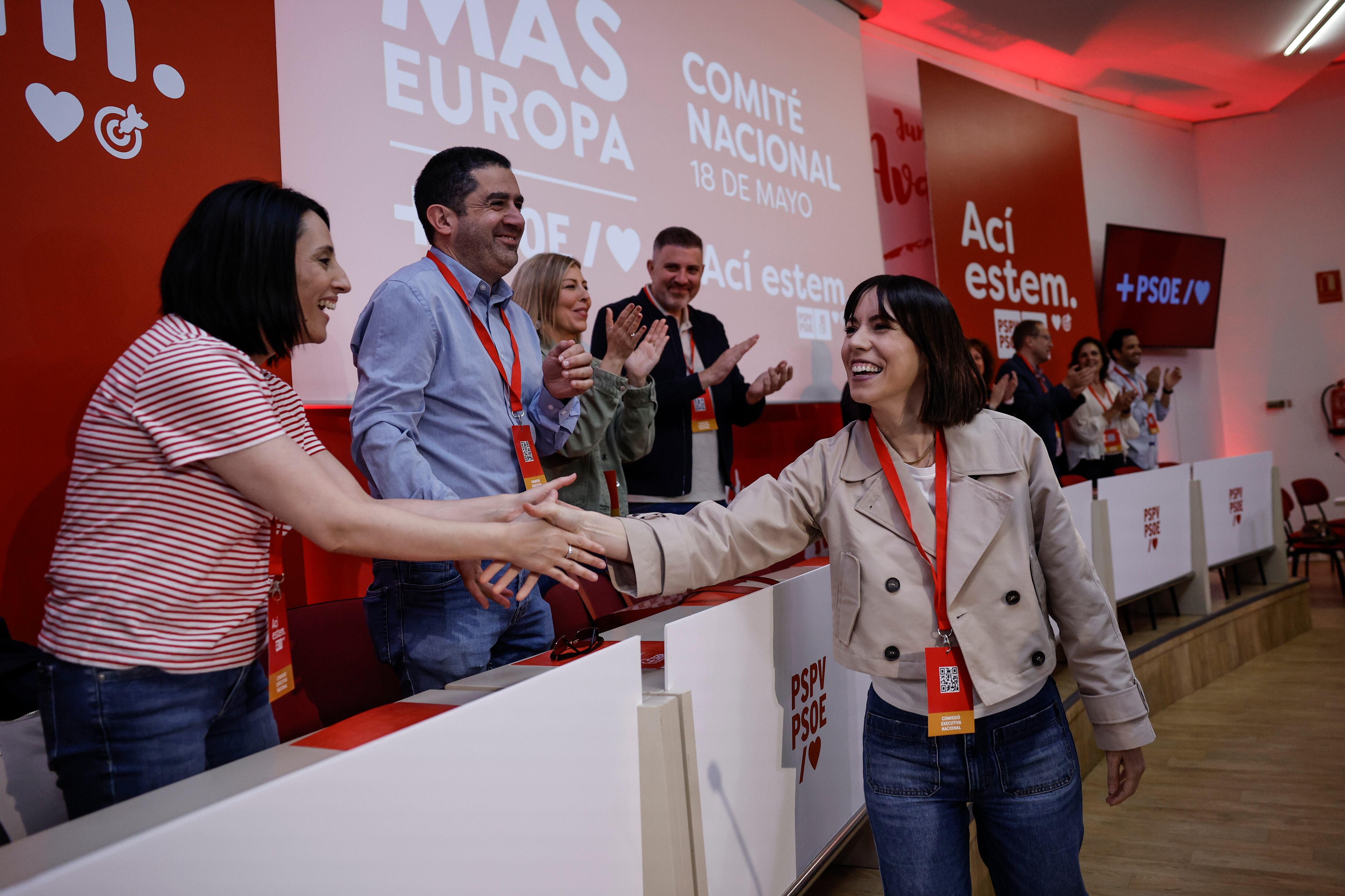 La secretaria general del PSPV-PSOE, Diana Morant, preside el Comité Nacional de los socialistas valencianos.