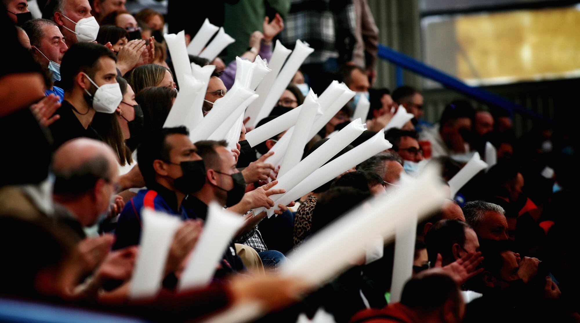 Aficionados en A Malata durante el O Parrulo-Mengíbar