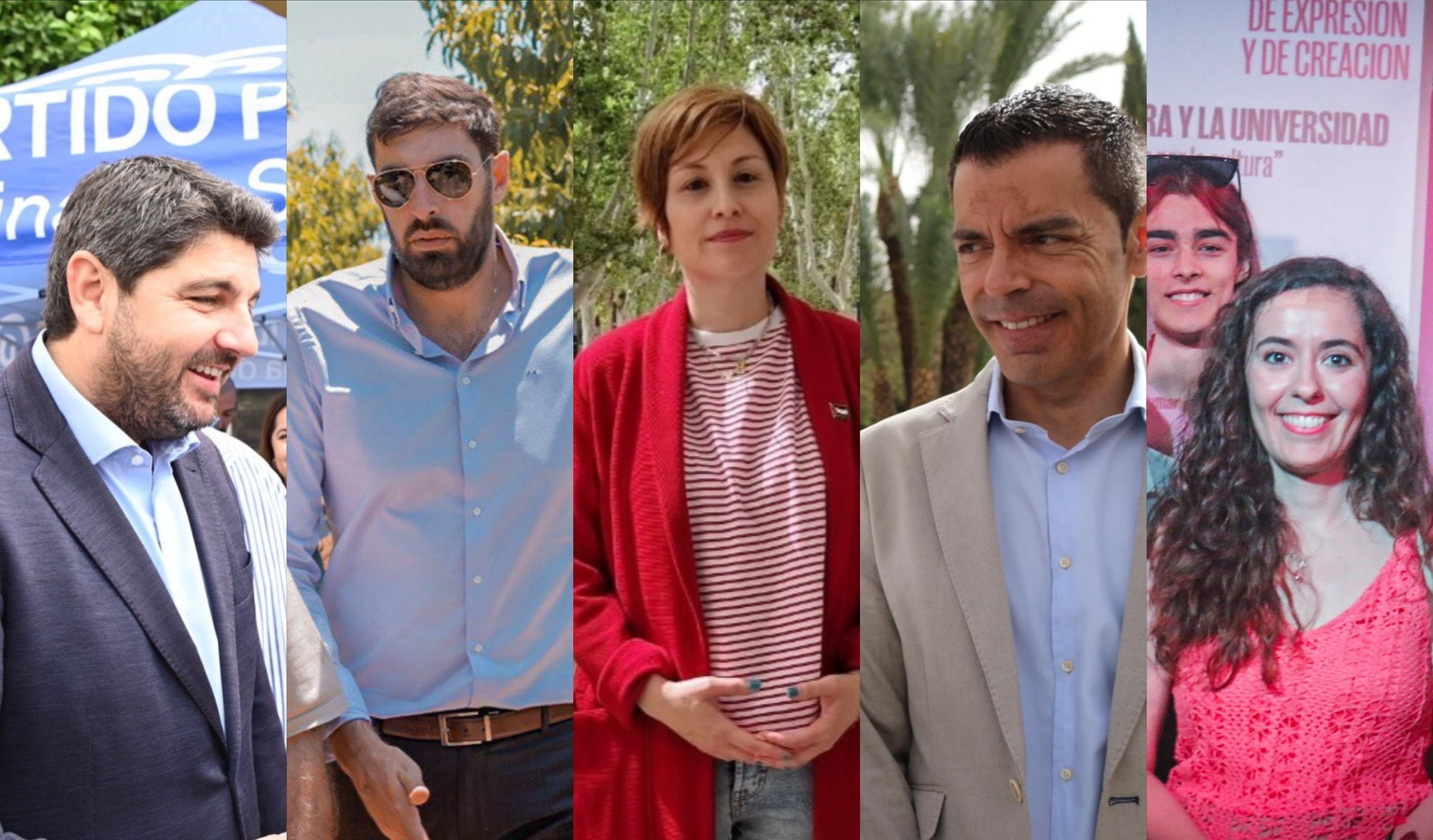 Líderes de PP, Vox, Podemos, PSOE y Sumar