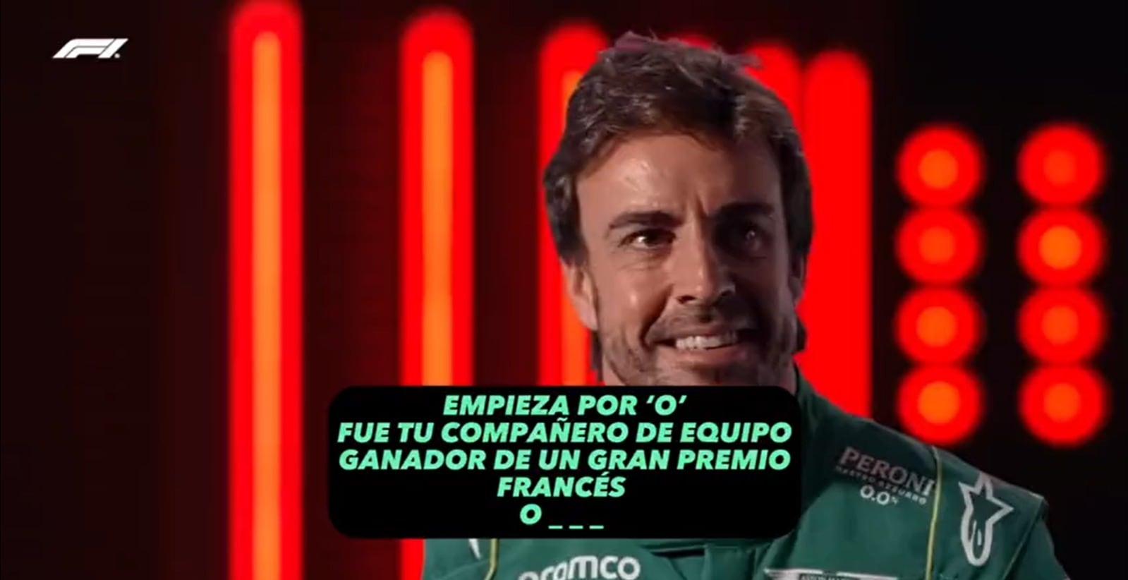 Alonso, durante el quiz de Fórmula 1.