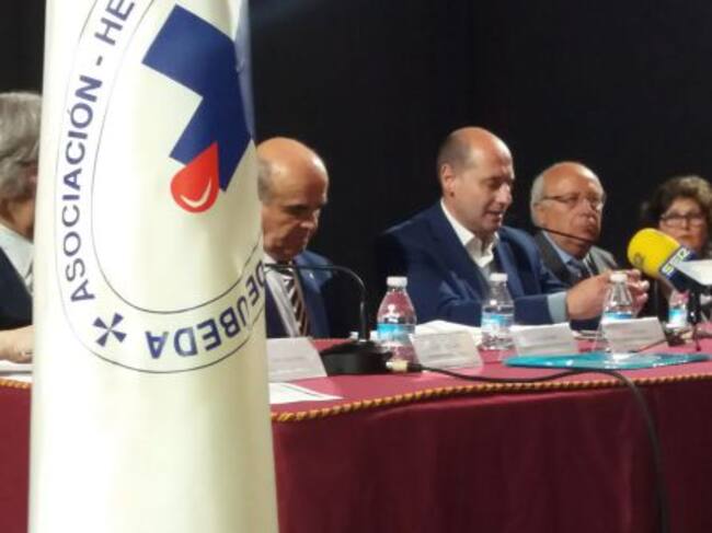 Momento de la intervención del alcalde, José Luis Hidalgo