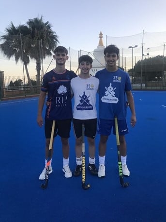 Los integrantes del CHP Benalmádena que participarán en el torneo 8 Naciones de hockey