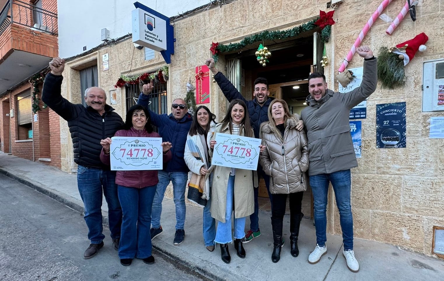 Estanco de Los Hinojosos (Cuenca) donde se ha vendido la lotería.