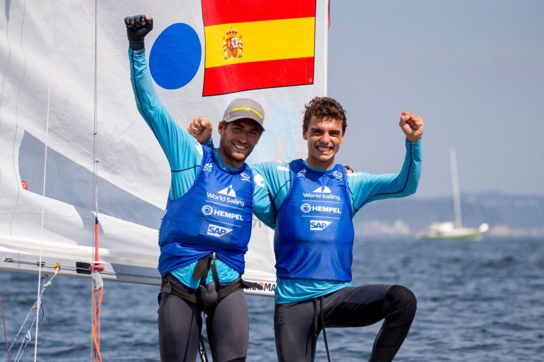 Nico Rodríguez y Jordi Xammar celebrando la victoria en la Copa del Mundo de Miami