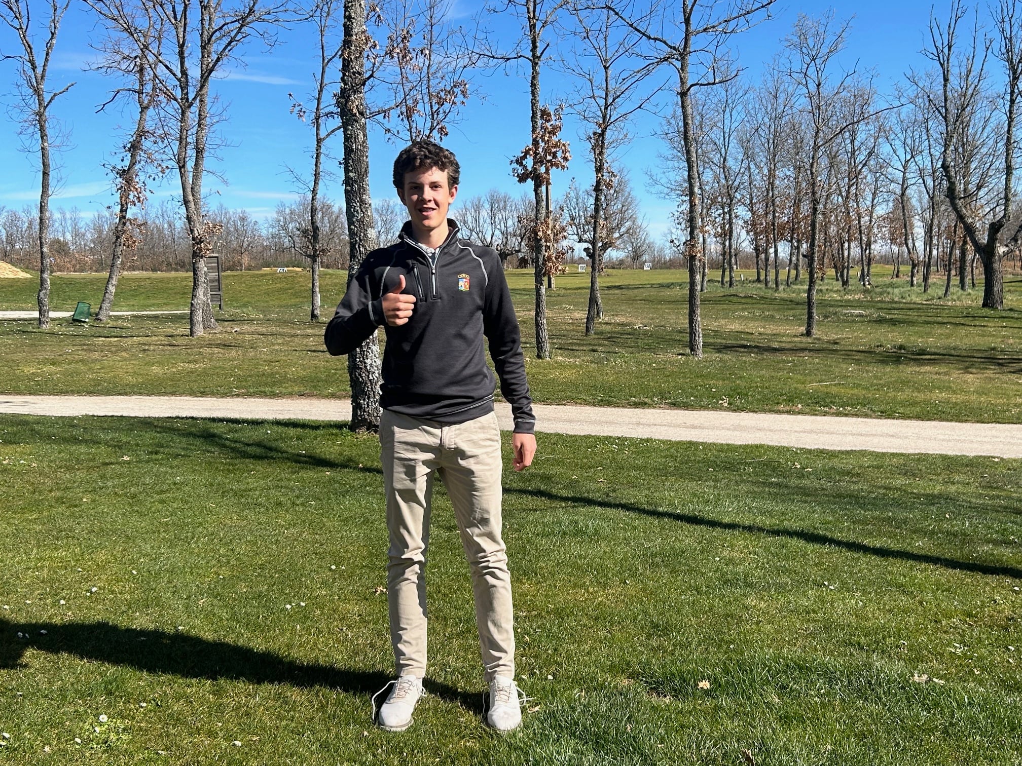 El joven golfista soriano Miguel López.