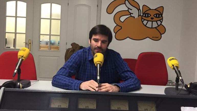 Eneko Larrarte, alcalde de Tudela en los estudios de SER Tudela