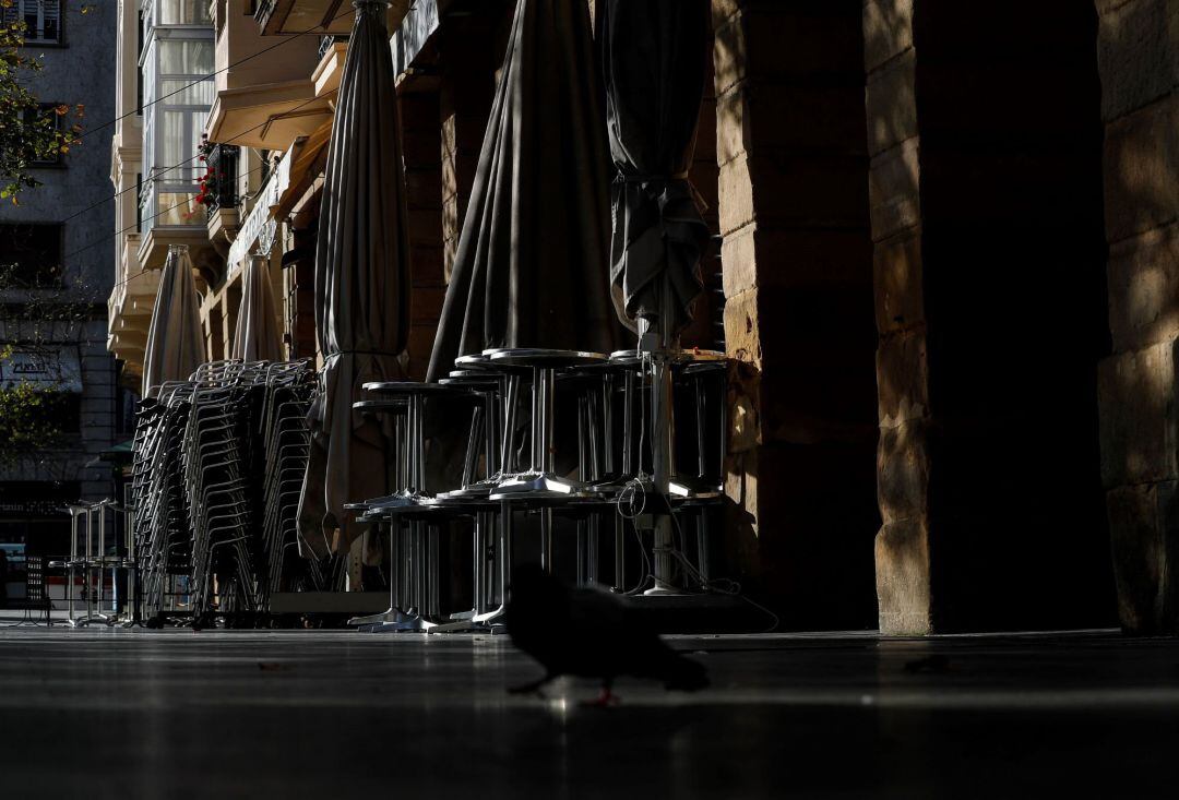 Vista del Boulevard de San Sebastián, vacío este lunes.