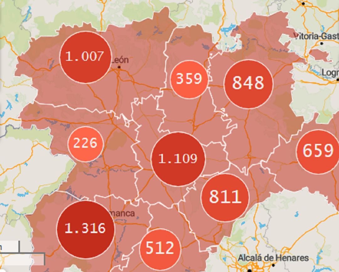 Segovia eleva el número de confirmados por coronavirus a 811