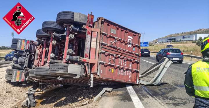 Imagen del accidente de ayer