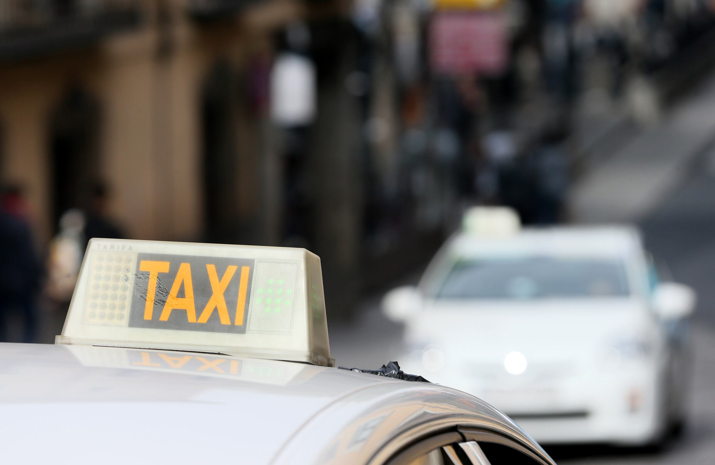 Foto de archivo de un taxi