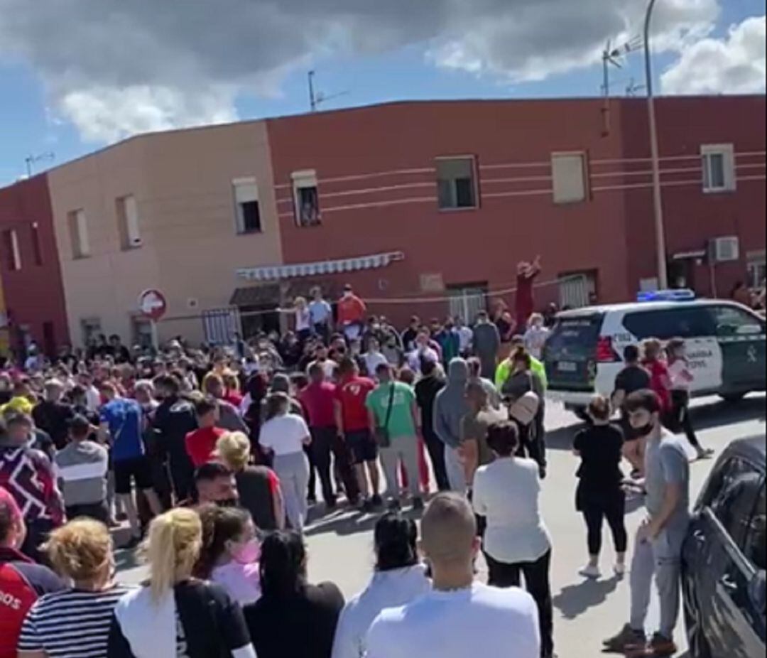 Un momento de las protestas.