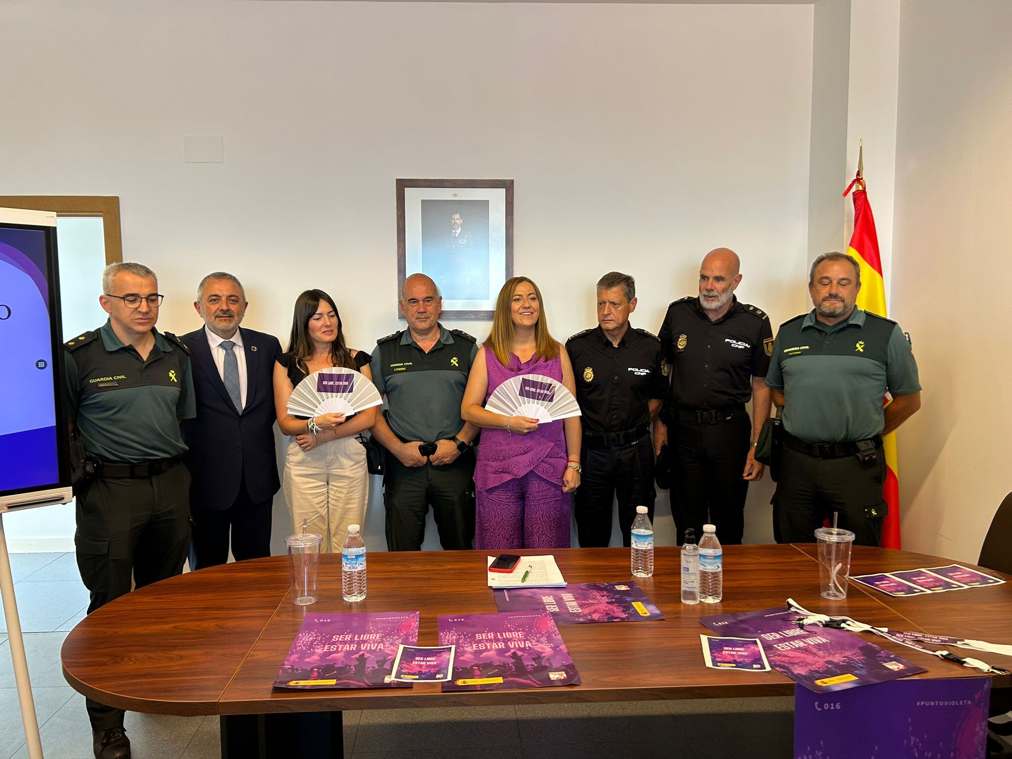 Reunión de coordinación de Policía Nacional, Guardia Civil y personas de la Administración del Estado