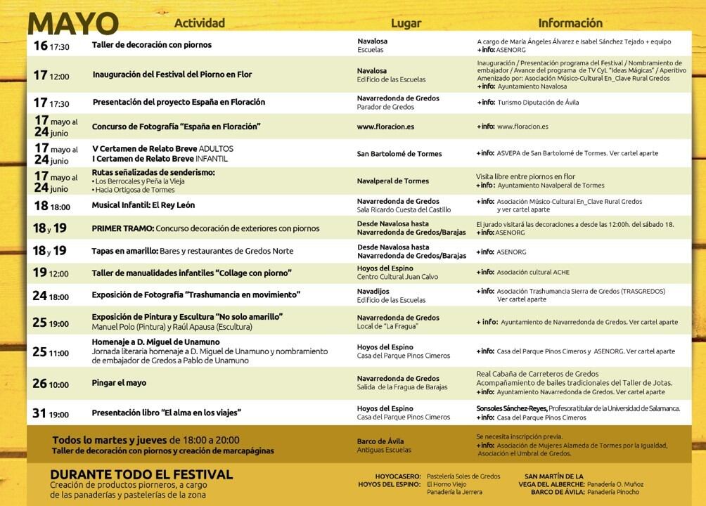 Programa del festival