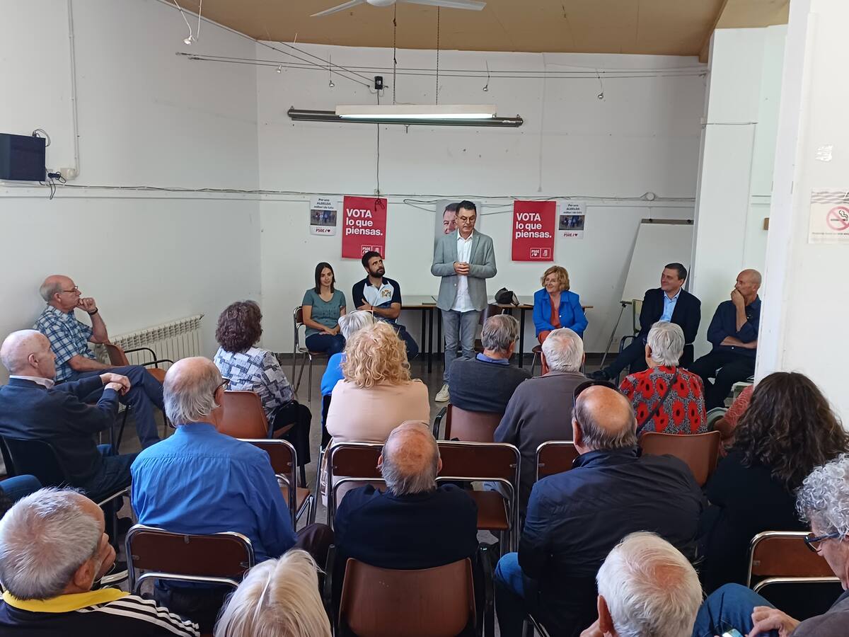 El PSOE Alto Aragón visita a los mayores de Albelda