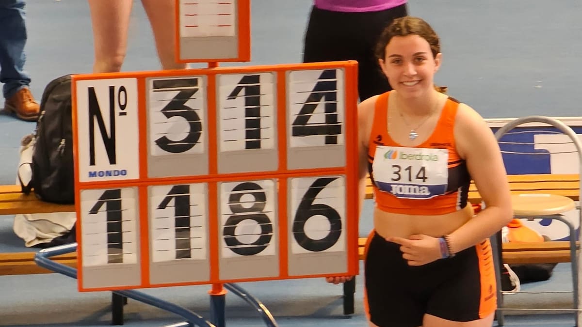 La eldense Anhara Ortega Busquier (C. A. Calbeworld Novelda), cuarta de España Sub-16 de lanzamiento de peso