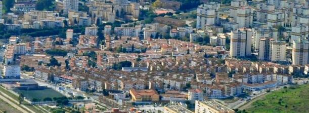 Imagen aérea de la barriada malagueña de La Palmilla