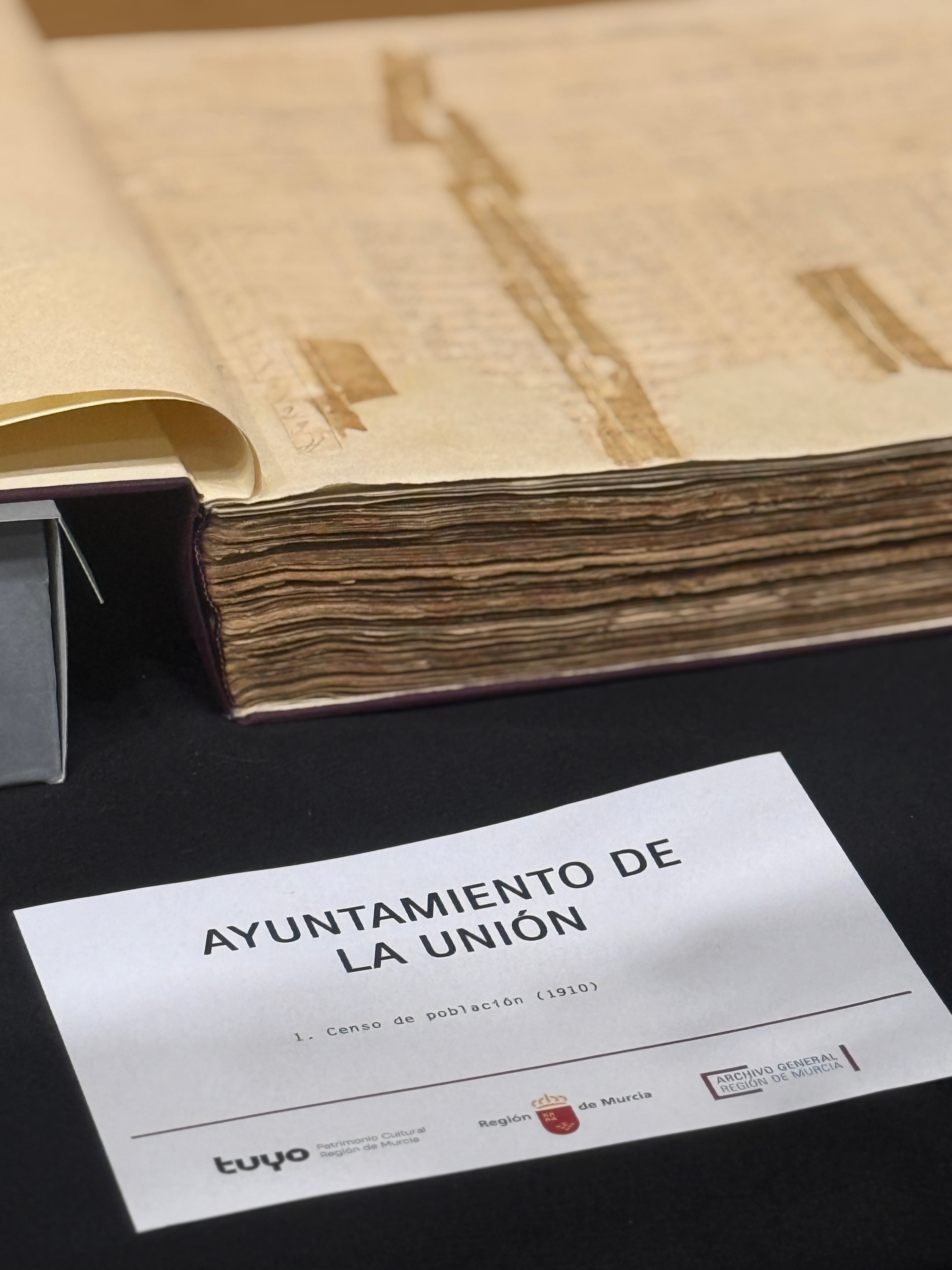 LA UNIÓN RECIBE LA RESTAURACIÓN DE SU CENSO DE POBLACIÓN DE 1910