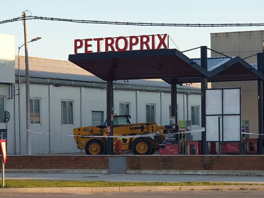 Gasolinera en la que se ha producido el robo la madrugada pasada