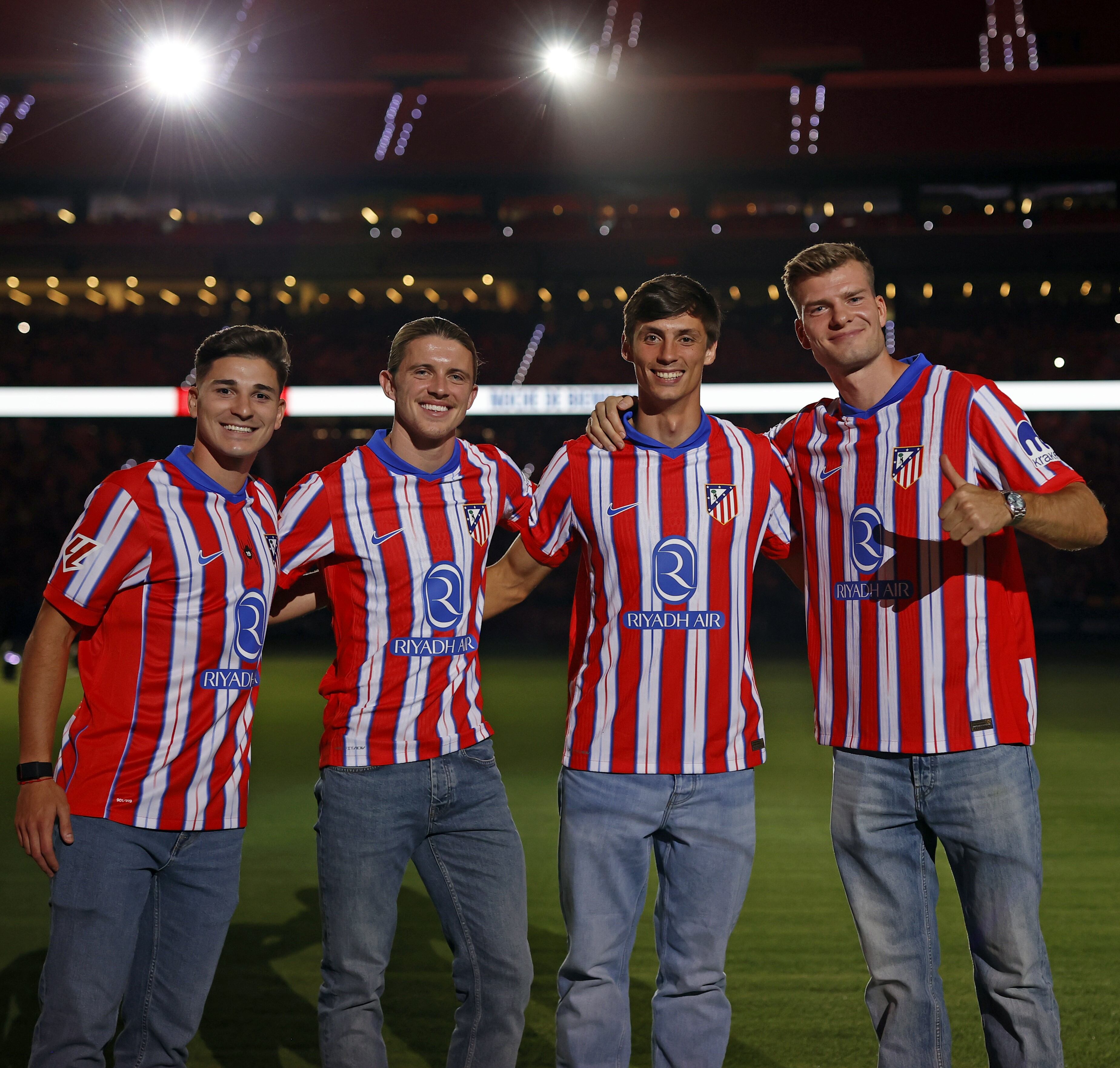 Los fichajes del Atlético de Madrid presentados en el estadio Metropolitano