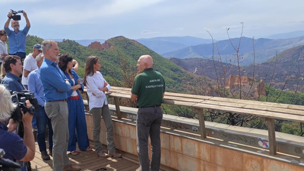 Felipe VI en Las Médulas: "Hay mucho que hacer, pero se percibe la esperanza"
