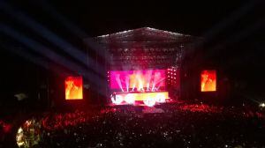 Momento del concierto de Scorpions