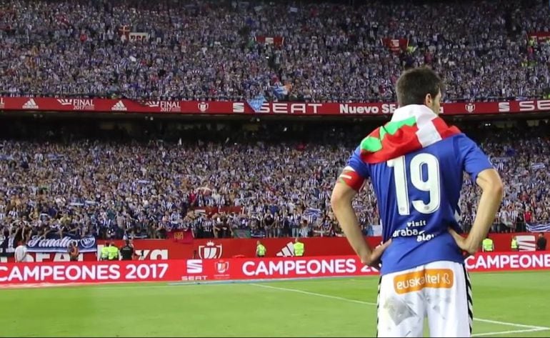 Manu García tras terminar el partido.