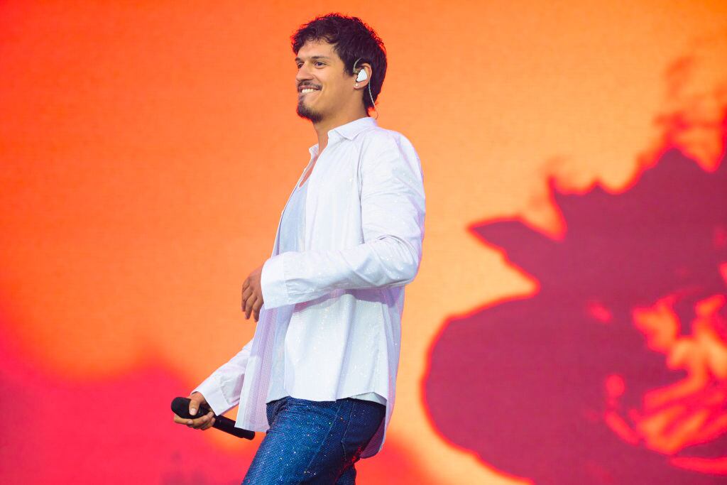 PARIS, FRANCE - JUNE 02: Omar Apollo performs onstage during the We Love Green Festival - Day Three on June 02, 2024 in Paris, France. (Photo by Kristy Sparow/Getty Images)