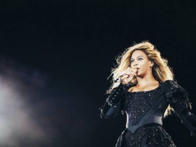 Beyoncé durante su actuación en Barcelona.