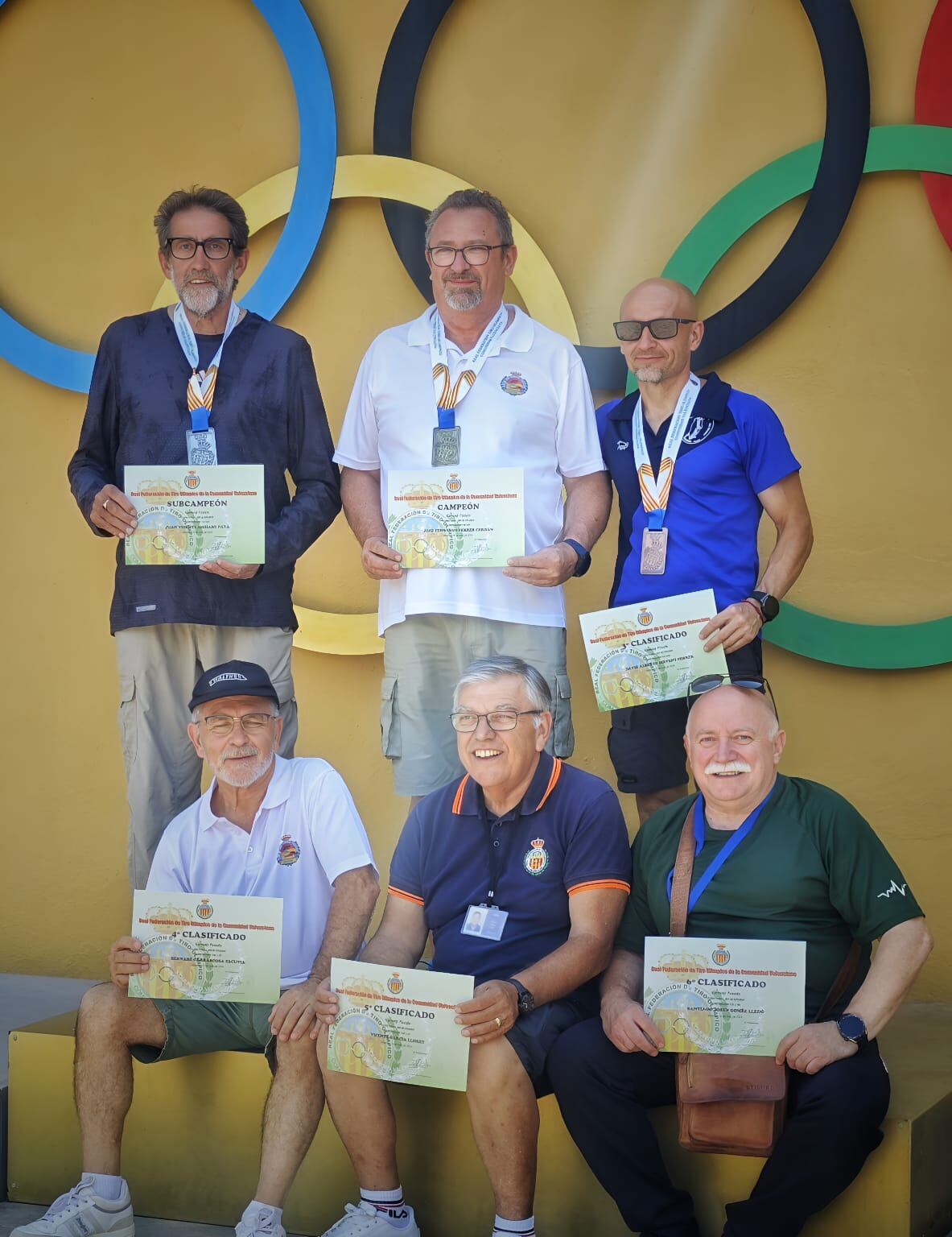 Jugadores del Club de tiro olímpico Villena