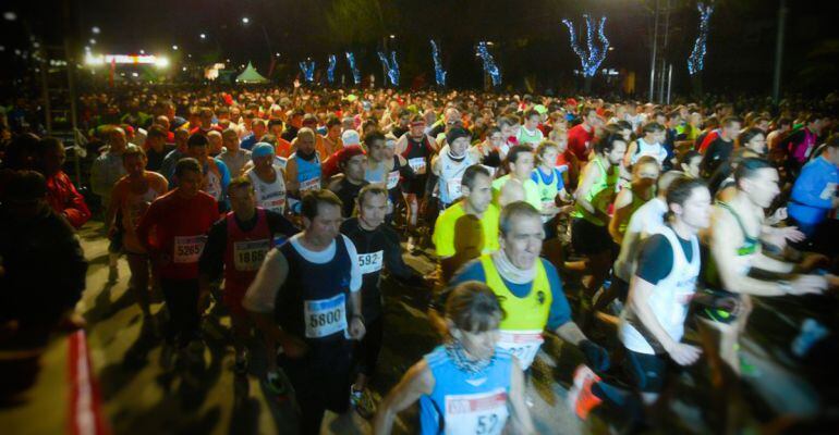 Corredores durante la XXXIII Carrera de San Antón el pasado 16 de enero