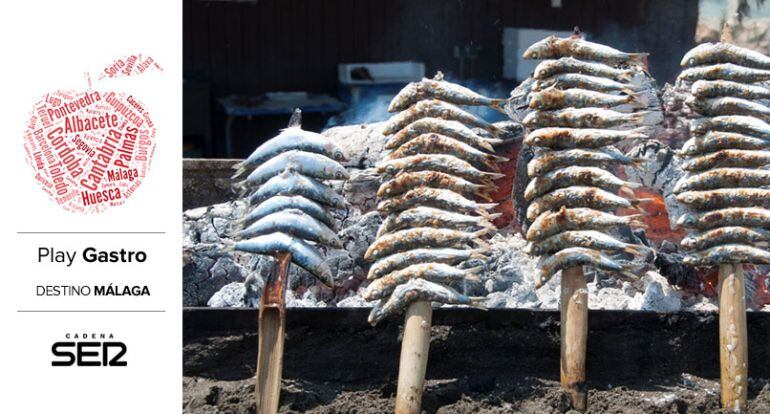 Espetos de sardina en la Costa del Sol.