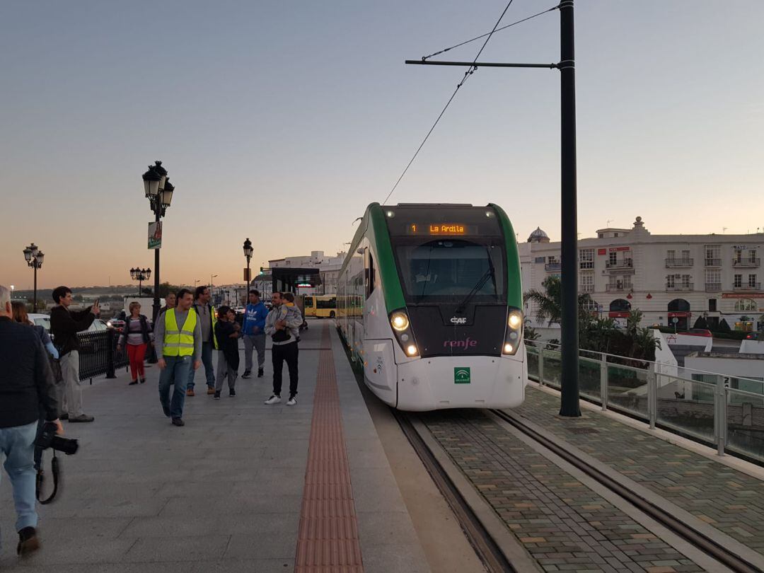 Inicio del recorrido en pruebas esta tarde