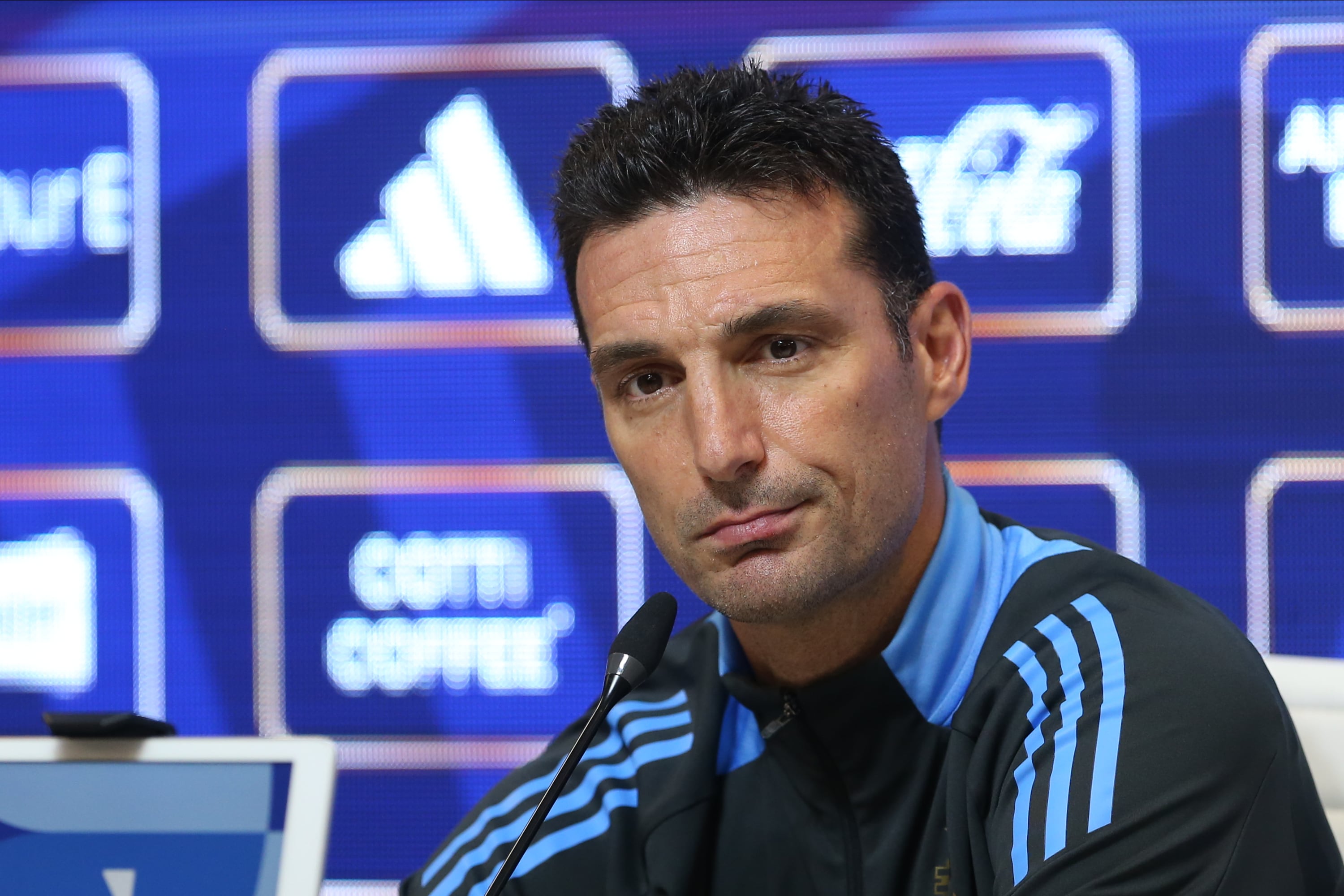 Lionel Scaloni, seleccionador de Argentina, comparece ante la prensa