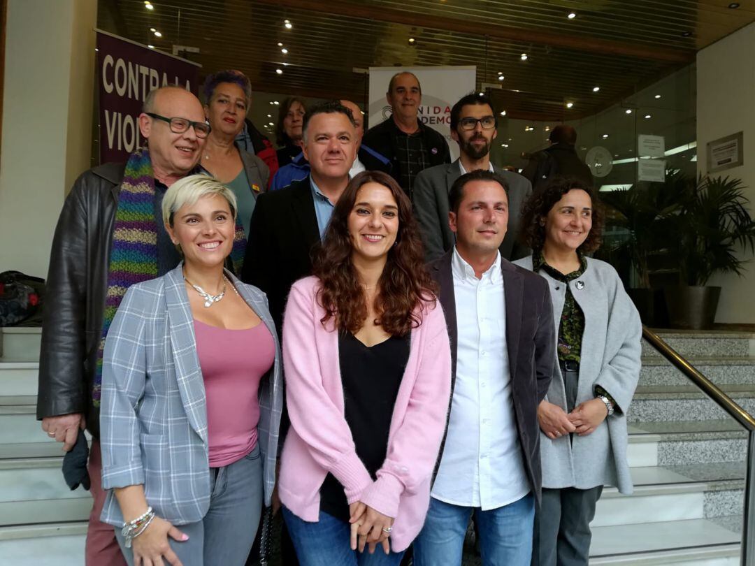La candidatura de "Unidas Podemos" por Cádiz, esta tarde