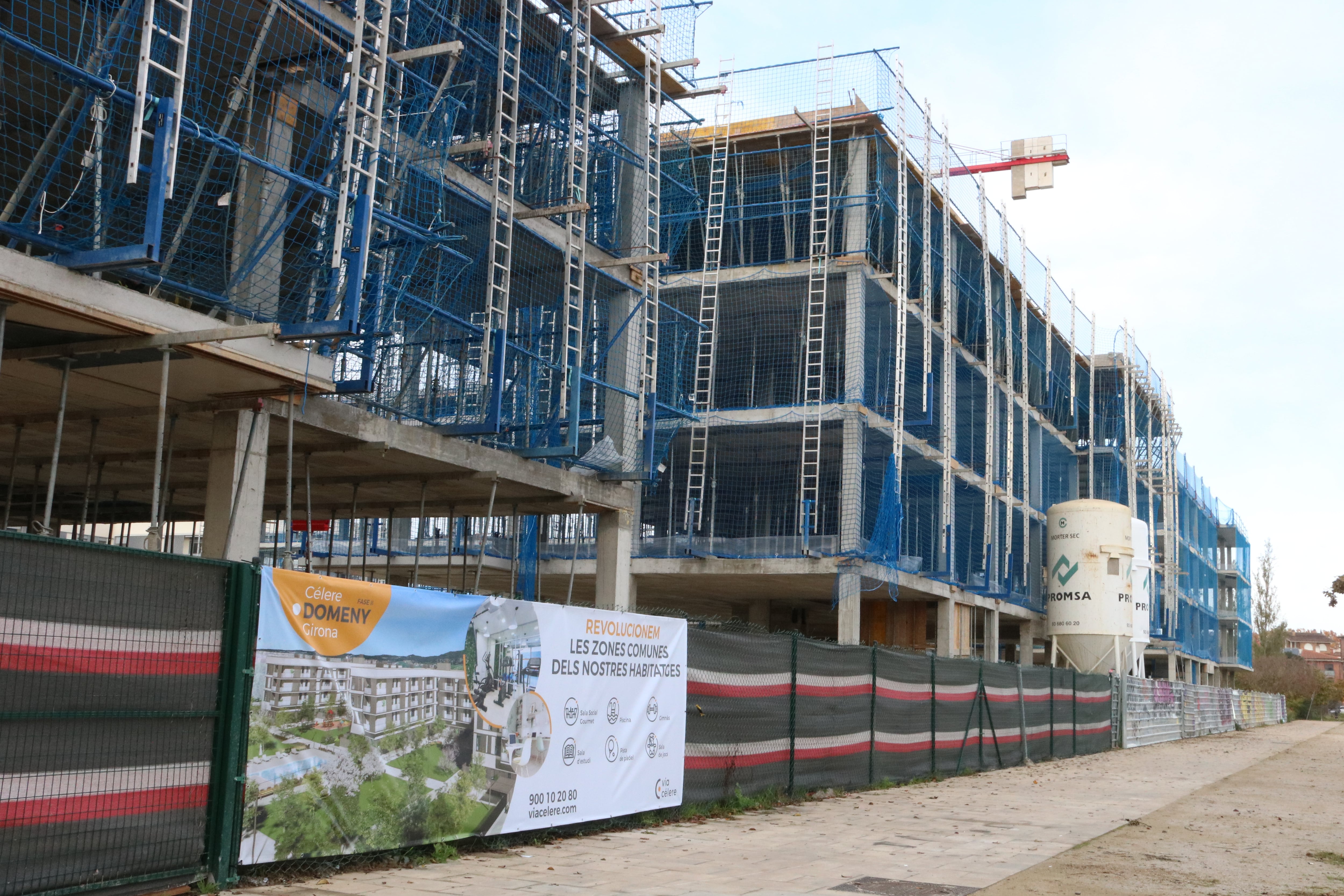 Edifici en construcció a Girona