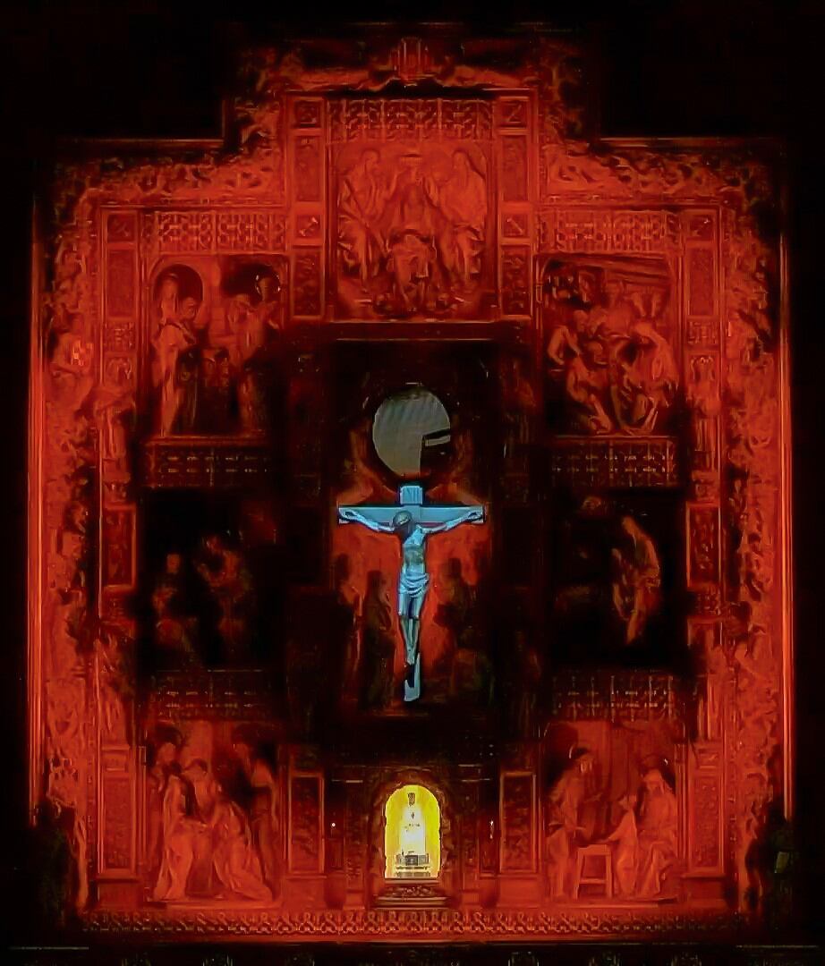 El vídeo-mapping sobre la pasión, muerte y resurrección de Cristo será proyectado sobre el retablo