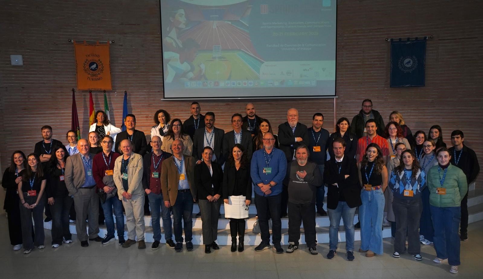 Foto de clausura del tercer SPRING International Congress sobre Comunicación Deportiva