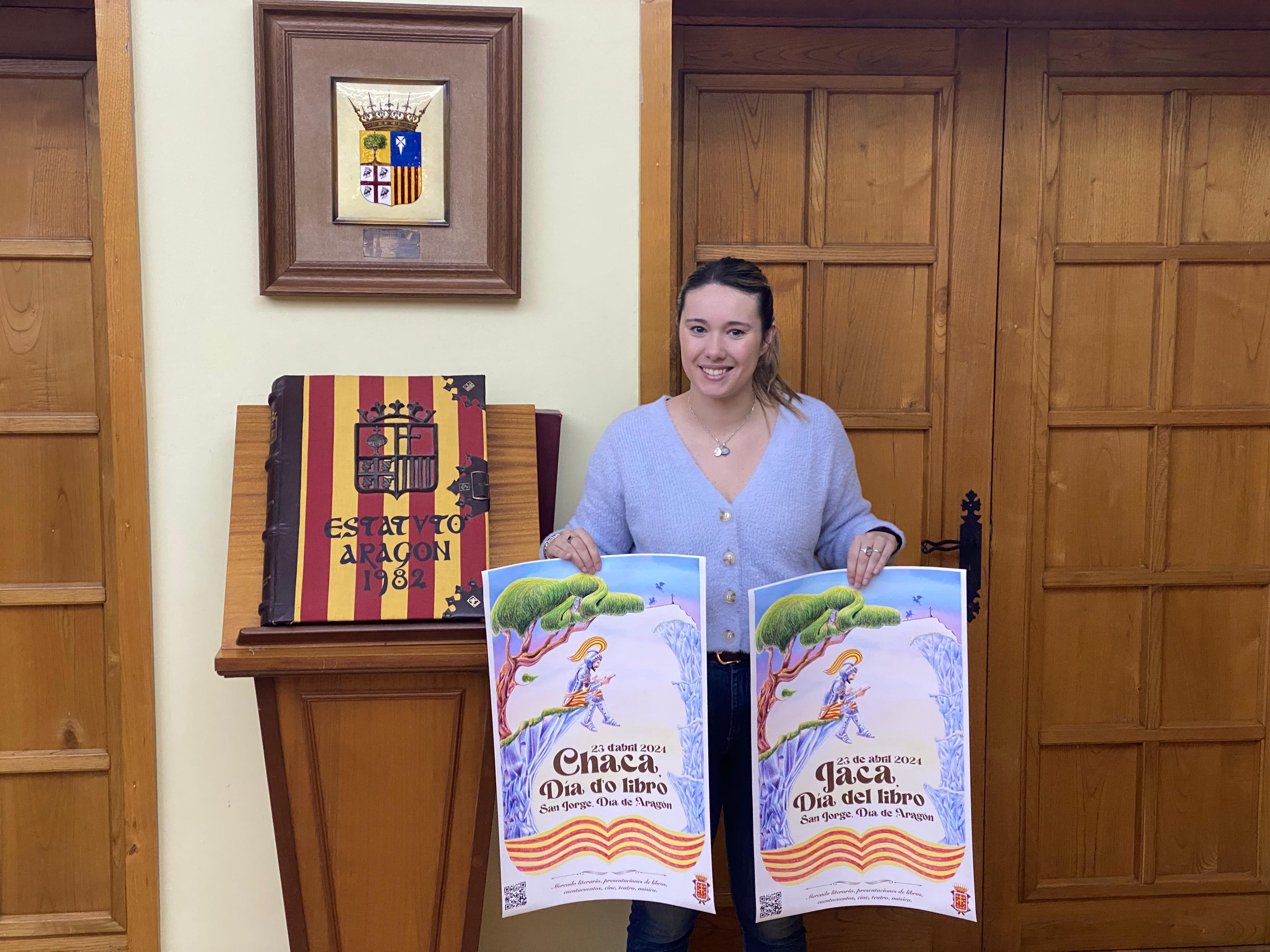 Imagen concejal Andrea Vargas cartel día libro