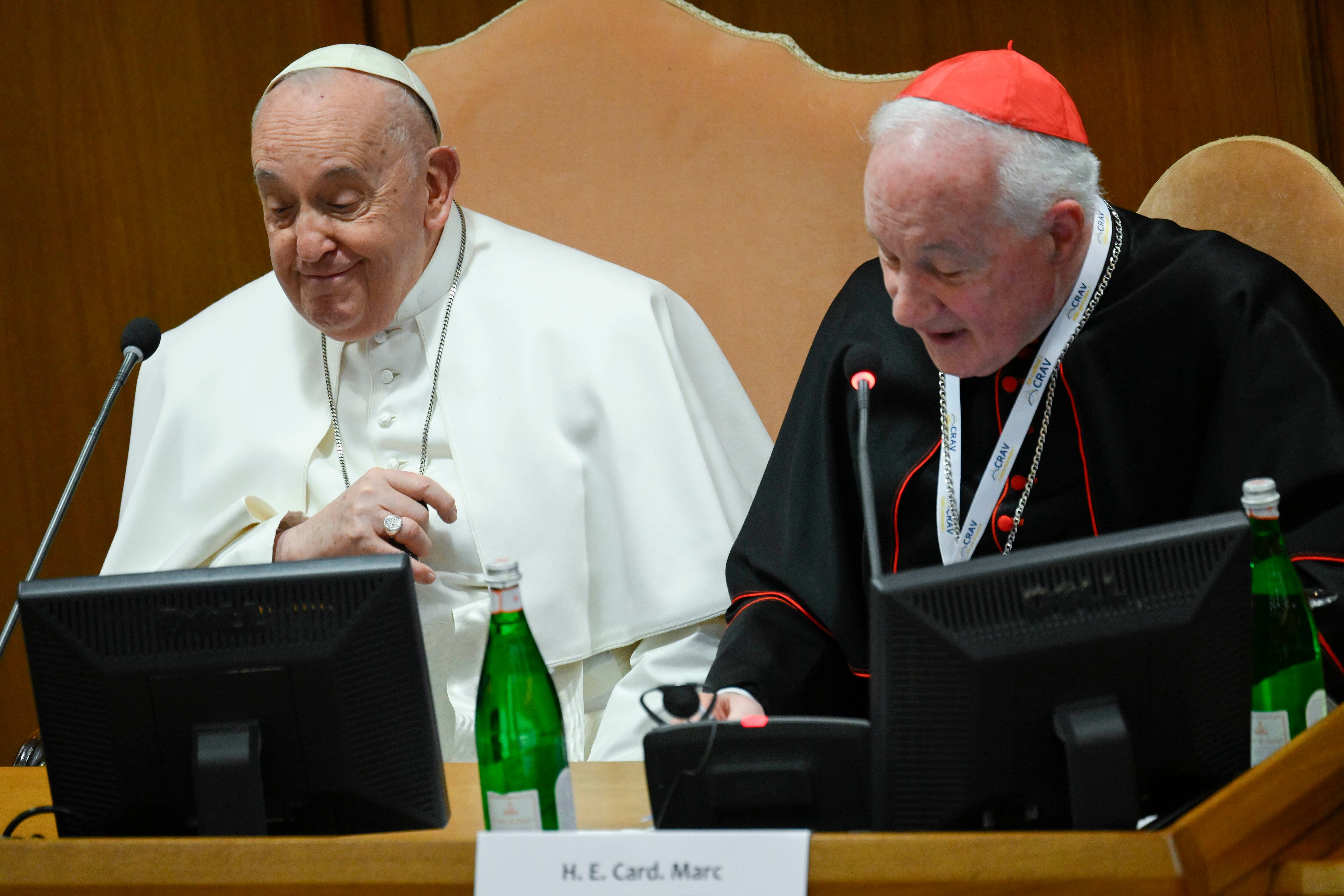 El papa y el cardenal Marc Ouellet el pasado 1 de marzo