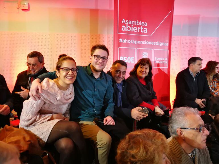 Marta García acompañaba este fin de semana a Magro, Hernando y Rebollo a un acto del PSOE