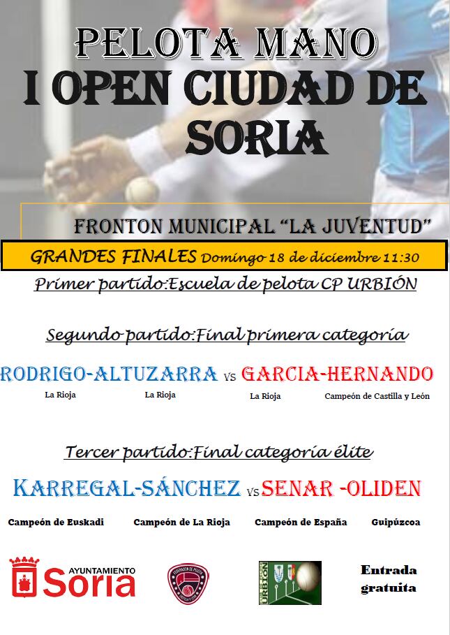 Cartel de las finales regionales de Clubes.