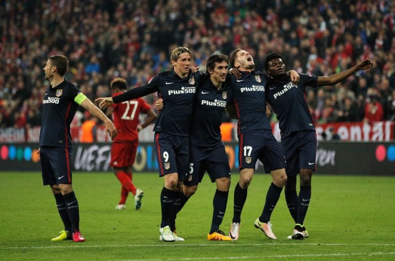 Gabi, Torres, Savid, Saúl y Thomas celebran el pase a la final 