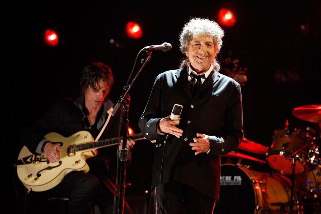 Bob Dylan en su concierto de Pamplona