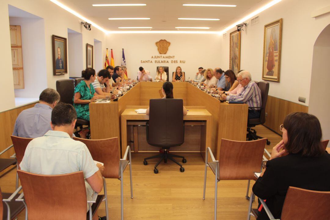 Un momento durante el pleno