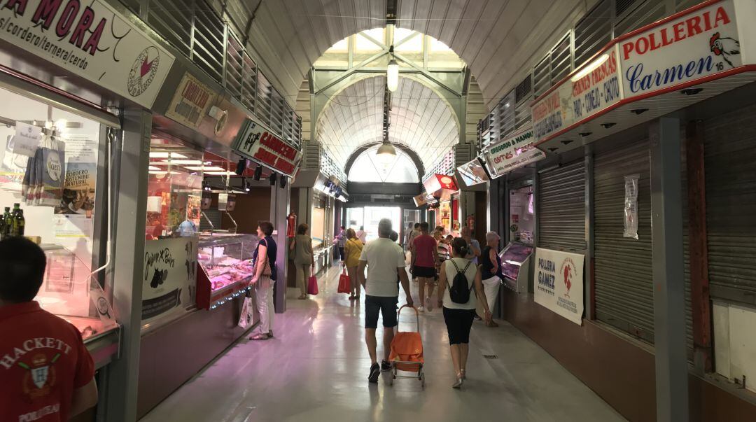 Una de las galerías del Mercado de San Francisco.