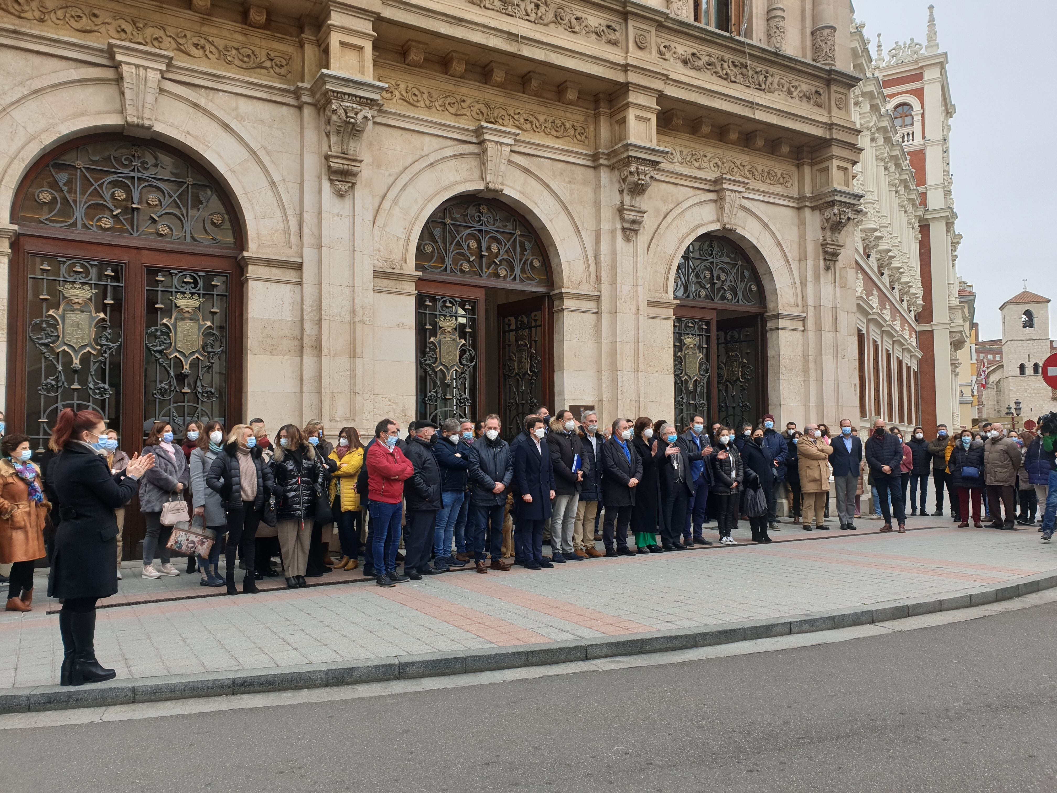 Minuto de silencio en Palencia contra la guerra en Ucrania
